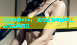 探索糖心Vlog：实时直播与互动社区的完美结合