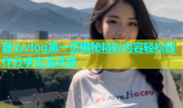 糖心vlog第一页揭秘精彩内容轻松创作分享生活点滴
