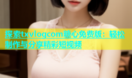 探索txvlogcom糖心免费版：轻松制作与分享精彩短视频