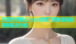 芋圆呀呀糖心vlog视频下载神器轻松保存高清内容