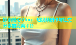 探索糖心Vlog：短视频创作与社交分享的完美平台