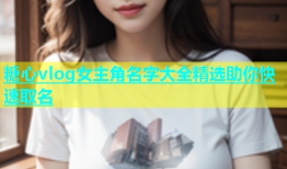 糖心vlog女主角名字大全精选助你快速取名
