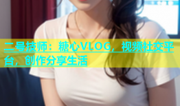 二号技师：糖心VLOG，视频社交平台，创作分享生活