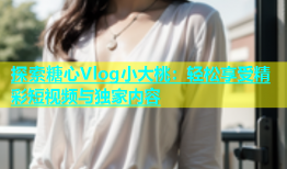 探索糖心Vlog小大桃：轻松享受精彩短视频与独家内容