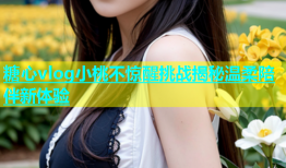 糖心vlog小桃不惊醒挑战揭秘温柔陪伴新体验