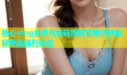 糖心vlog会员兑换码领取攻略快速解锁专属福利体验