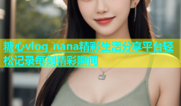 糖心vlog nana精彩生活分享平台轻松记录每刻精彩瞬间