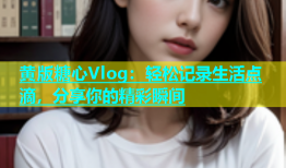 黄版糖心Vlog：轻松记录生活点滴，分享你的精彩瞬间