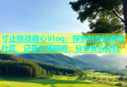 寸止挑战糖心Vlog：探索创意短视频社区，记录生活瞬间，分享快乐时刻