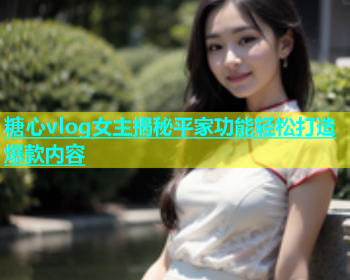糖心vlog女主揭秘平家功能轻松打造爆款内容